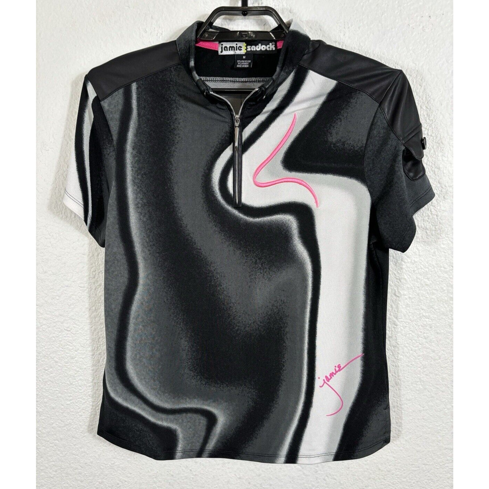 Jamie Sadock Top Womens Medium‎ Multicolor Short Sleeve Polyester Blend